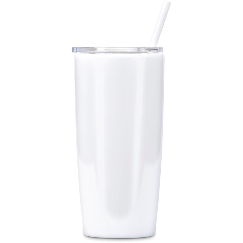 Altitude Daytona Plastic 2-in-1 Double-Wall Tumbler & Straw - 600ml