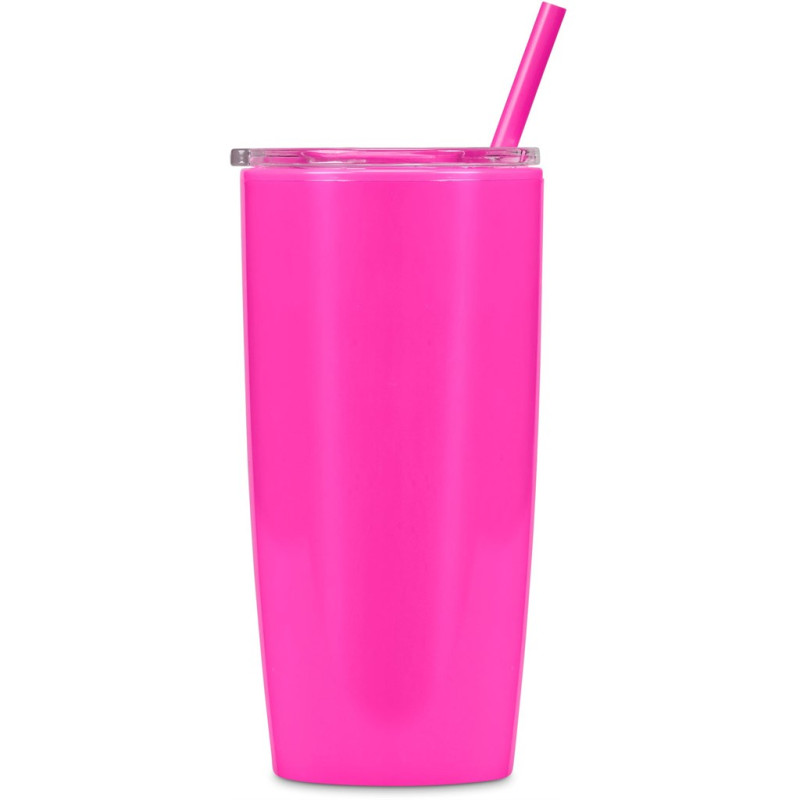 Altitude Daytona Plastic 2-in-1 Double-Wall Tumbler & Straw - 600ml