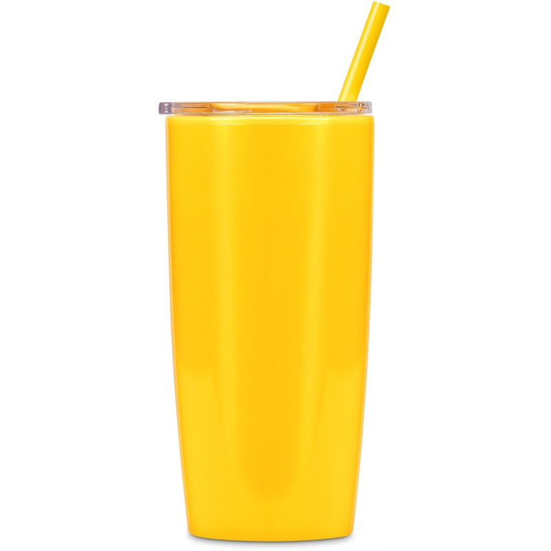 Altitude Daytona Plastic 2-in-1 Double-Wall Tumbler & Straw - 600ml