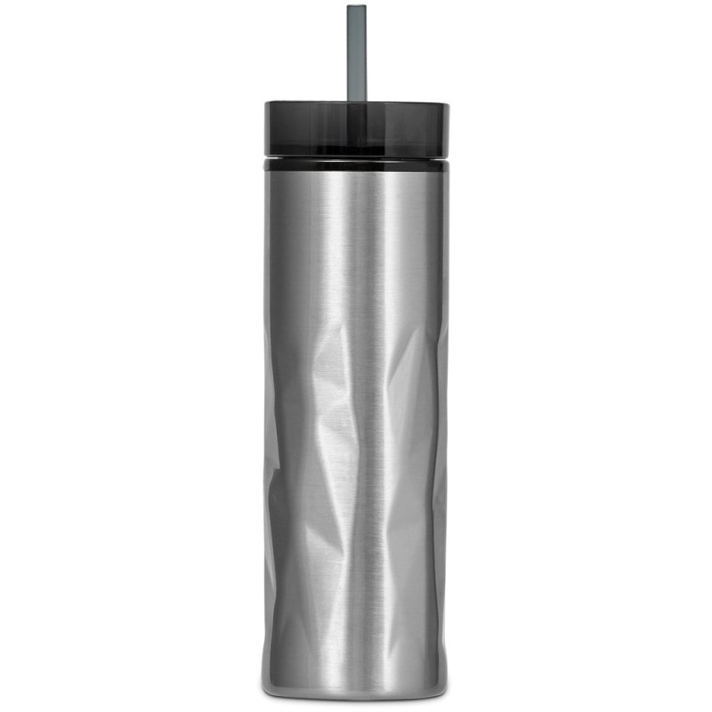 Serendipio Fire & Ice Stainless Steel & Plastic 2-In-1 Tumbler - 435ml - Silver