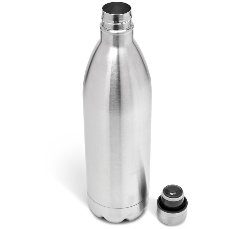 Serendipio Atlantis Stainless Steel Vacuum Water Bottle - 1 Litre - Silver