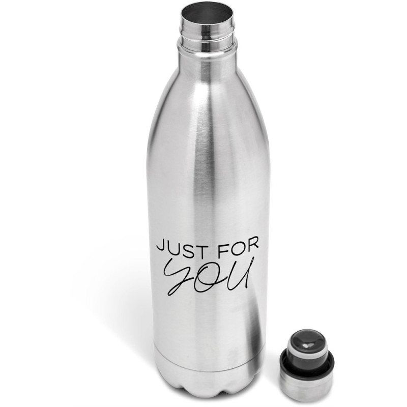 Serendipio Atlantis Stainless Steel Vacuum Water Bottle - 1 Litre - Silver