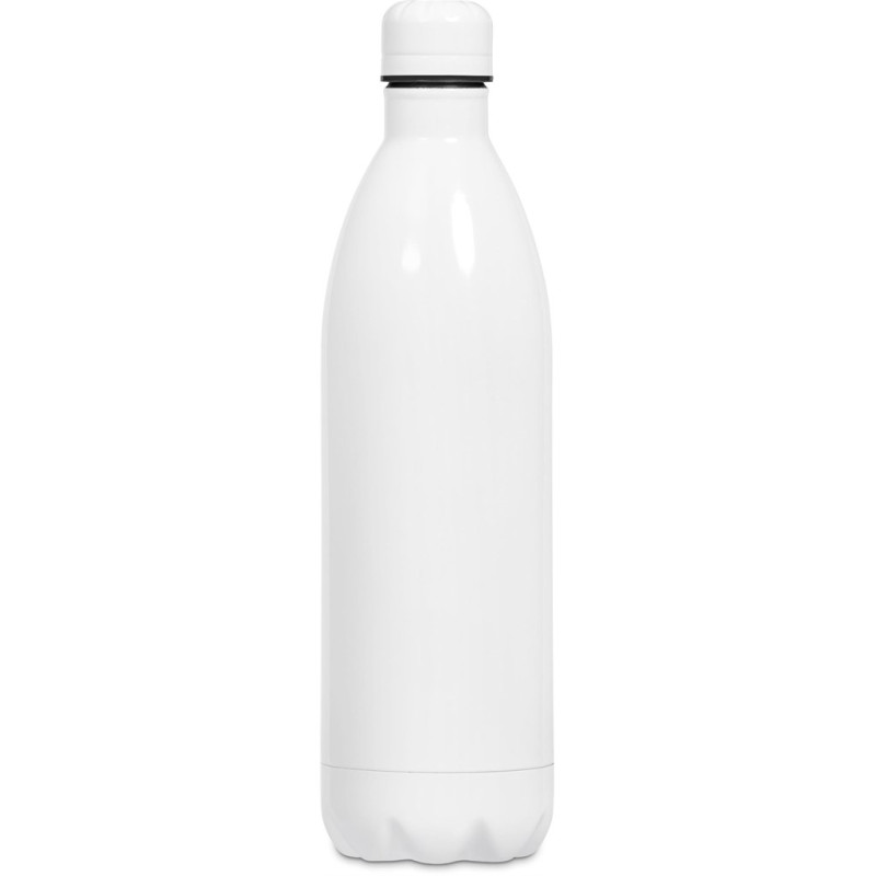 Serendipio Atlantis Stainless Steel Vacuum Water Bottle - 1 Litre - Solid White