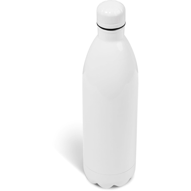 Serendipio Atlantis Stainless Steel Vacuum Water Bottle - 1 Litre - Solid White