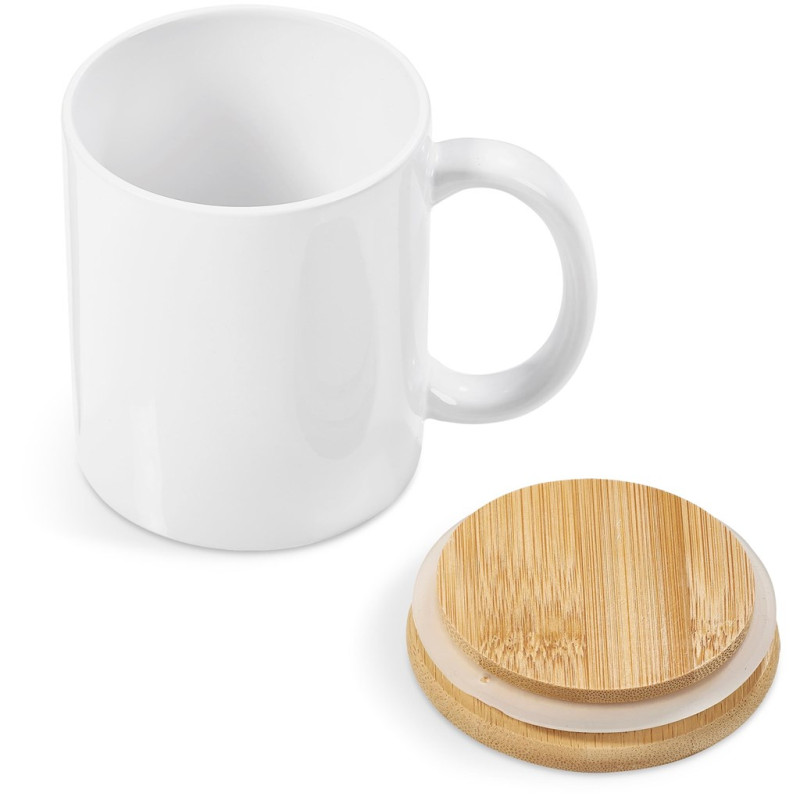 Okiyo Sozo Bamboo & Ceramic Sublimation Coffee Mug - 330ml