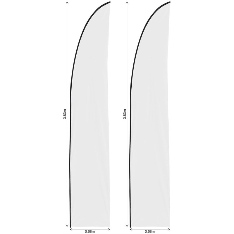 Legend 3m Sublimated Arcfin Flying Banner Skin - Set Of 2 (Excludes Hardware)