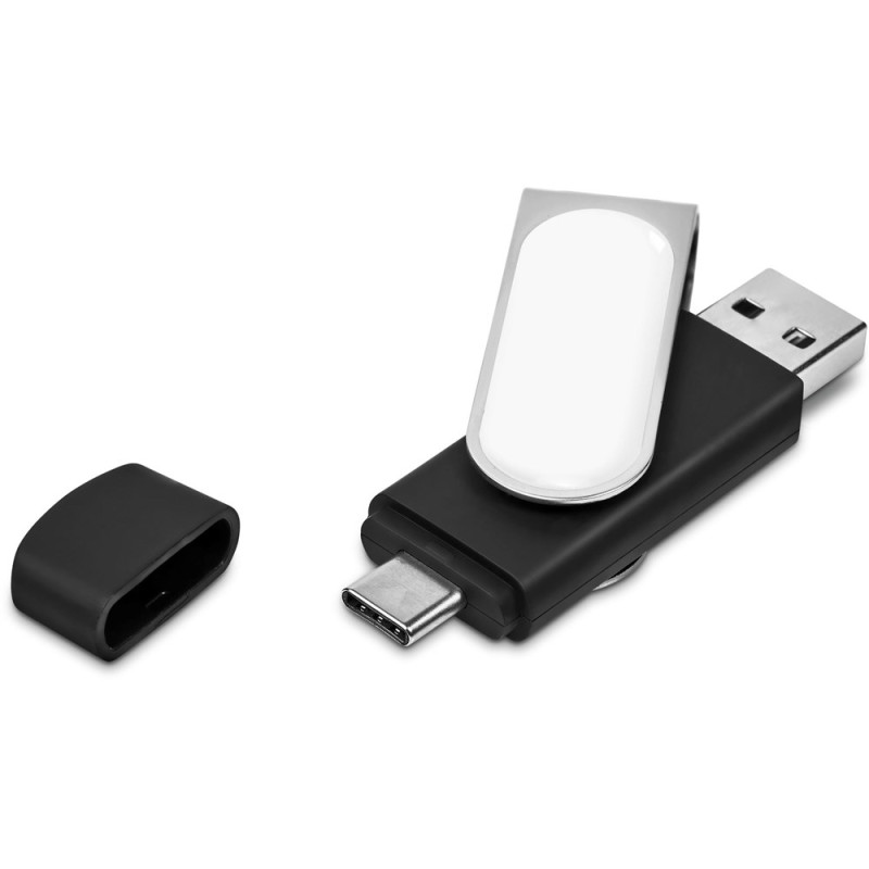 Shuffle Dome Flash Drive – 32GB - Silver