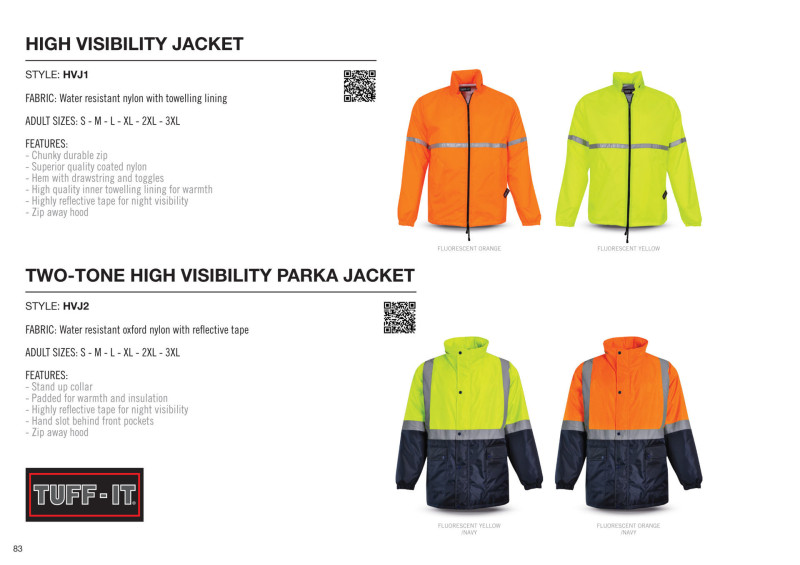 High Visibility Parka Jacket