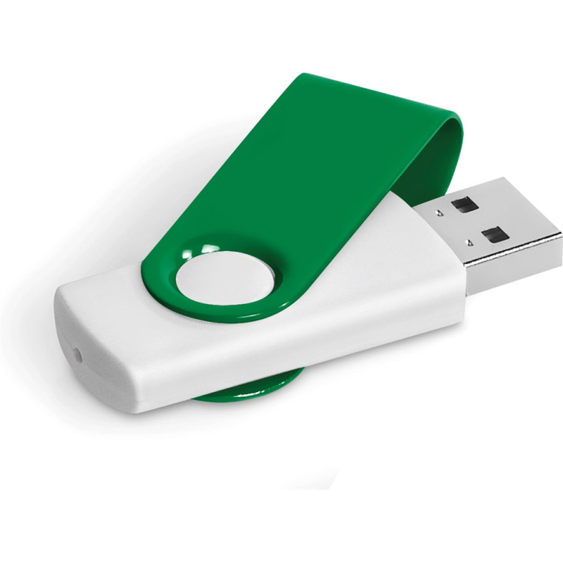 Axis Gyro White Flash Drive - 4GB