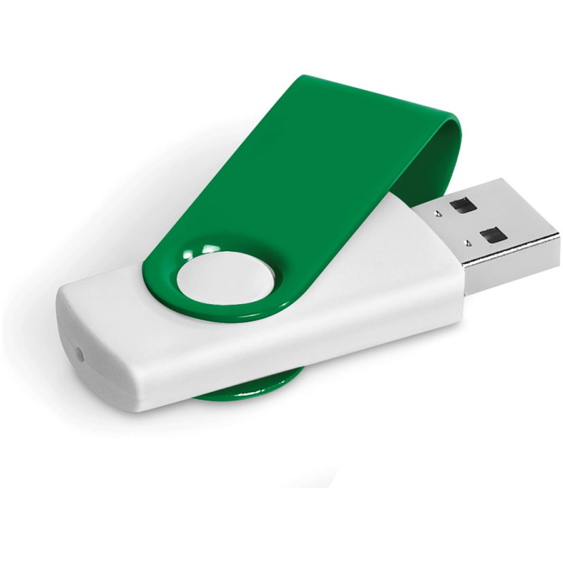 Axis Gyro White Flash Drive - 4GB