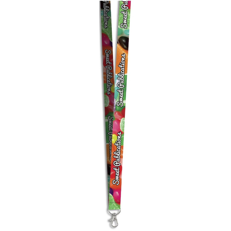 Snap Hook Clip Double-Sided Sublimation Satin Lanyard