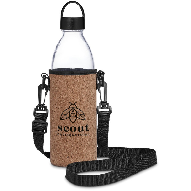 Kooshty Kork Hands-Free Glass Water Bottle – 850ml