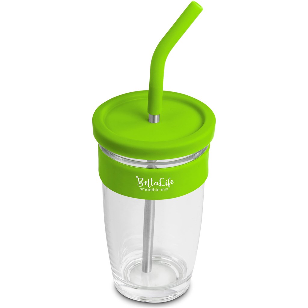 Kooshty Slurp Glass Kup & Straw - 480ML