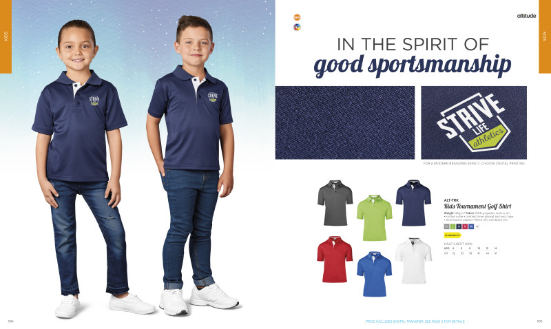 Kids Tournament Golf Shirt