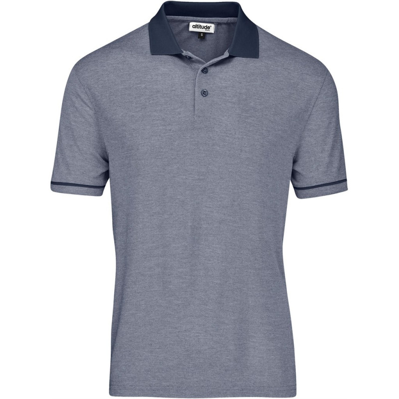 Mens Verge Golf Shirt - Blue