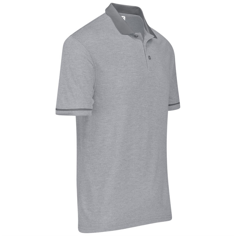 Mens Verge Golf Shirt - Light Grey
