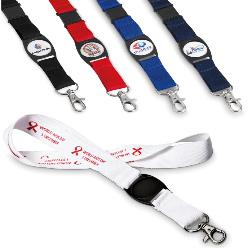 Bold Statement Dome Lanyard