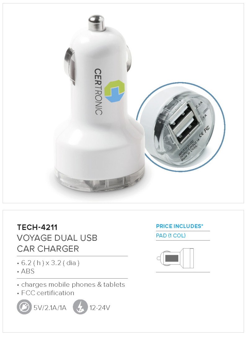 Voyage Dual USB Car Charger