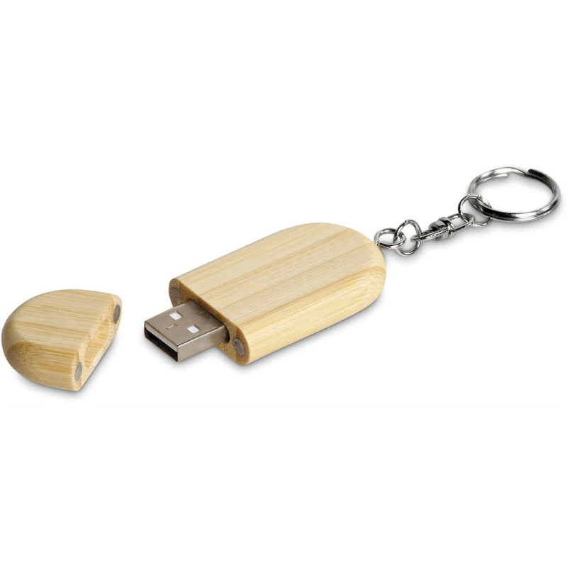 Okiyo Benkyou Bamboo Flash Drive Keyholder - 8GB