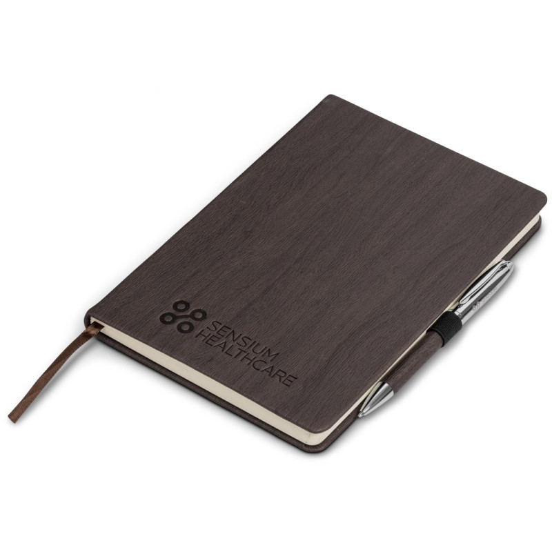 Oakridge A5 Hard Cover Notebook - Brown