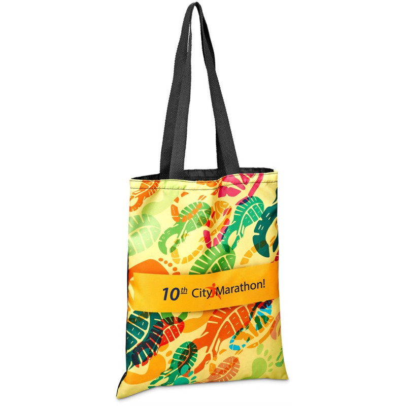 Pre-Printed Sample Hoppla Mall Shopper With Front Panel