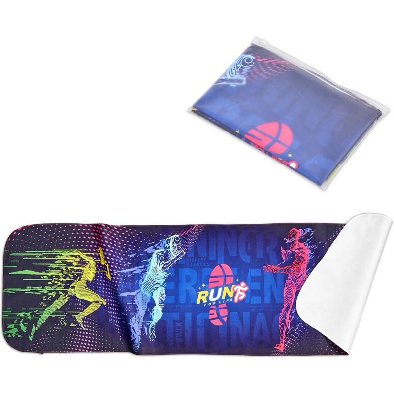 Pre-Printed Sample Hoppla Relay Sports Towel - Single Sided