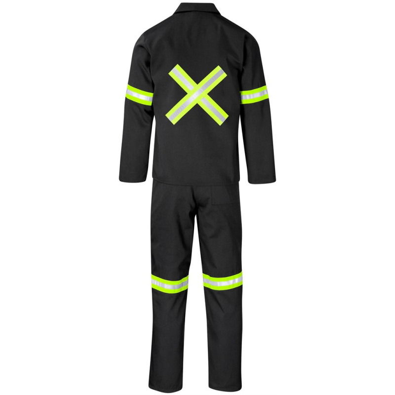 Trade Polycotton Conti Suit - Reflective Arms, Legs & Back - Yellow Tape