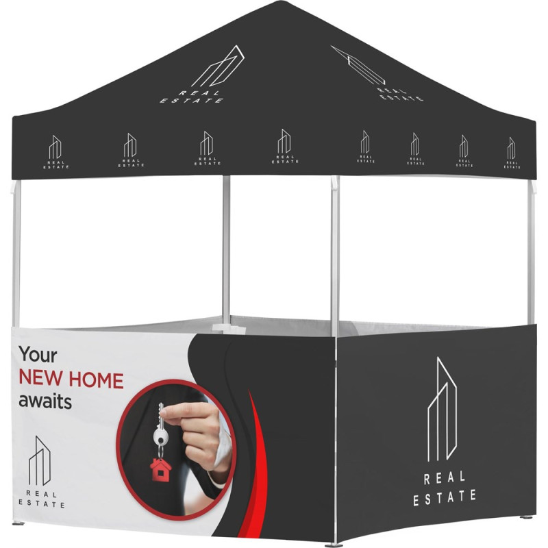 Ovation Sublimated Gazebo 2m X 2m Petite Frame - 4 Half-Wall Skins