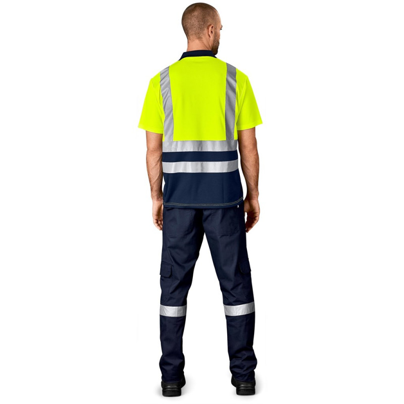 Surveyor Two-Tone Hi-Viz Reflective Golf Shirt