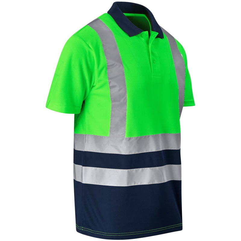 Surveyor Two-Tone Hi-Viz Reflective Golf Shirt