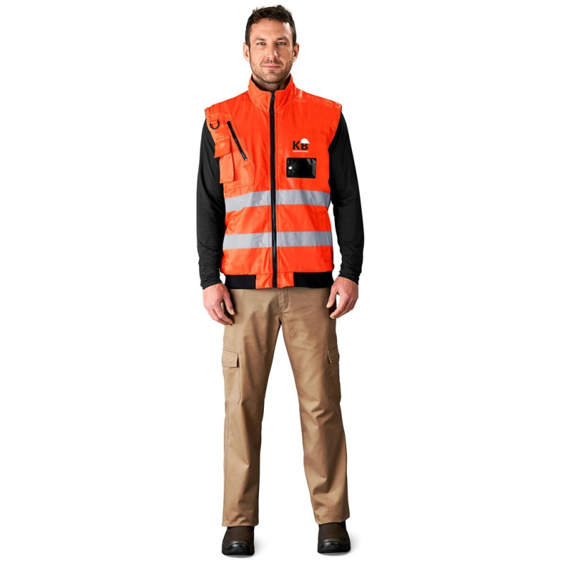 Techno Padded Hi-Viz Reflective Bunny Jacket