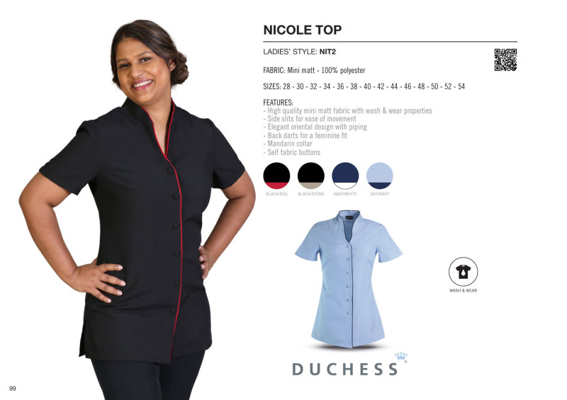 Nicole Top - End Of Range - Sky/Navy