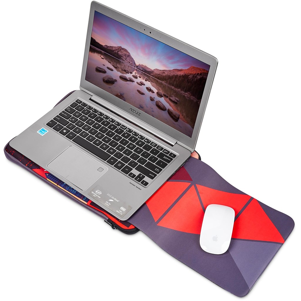 Hoppla Grotto Neoprene Laptop Sleeve With Build-In Mouse Pad