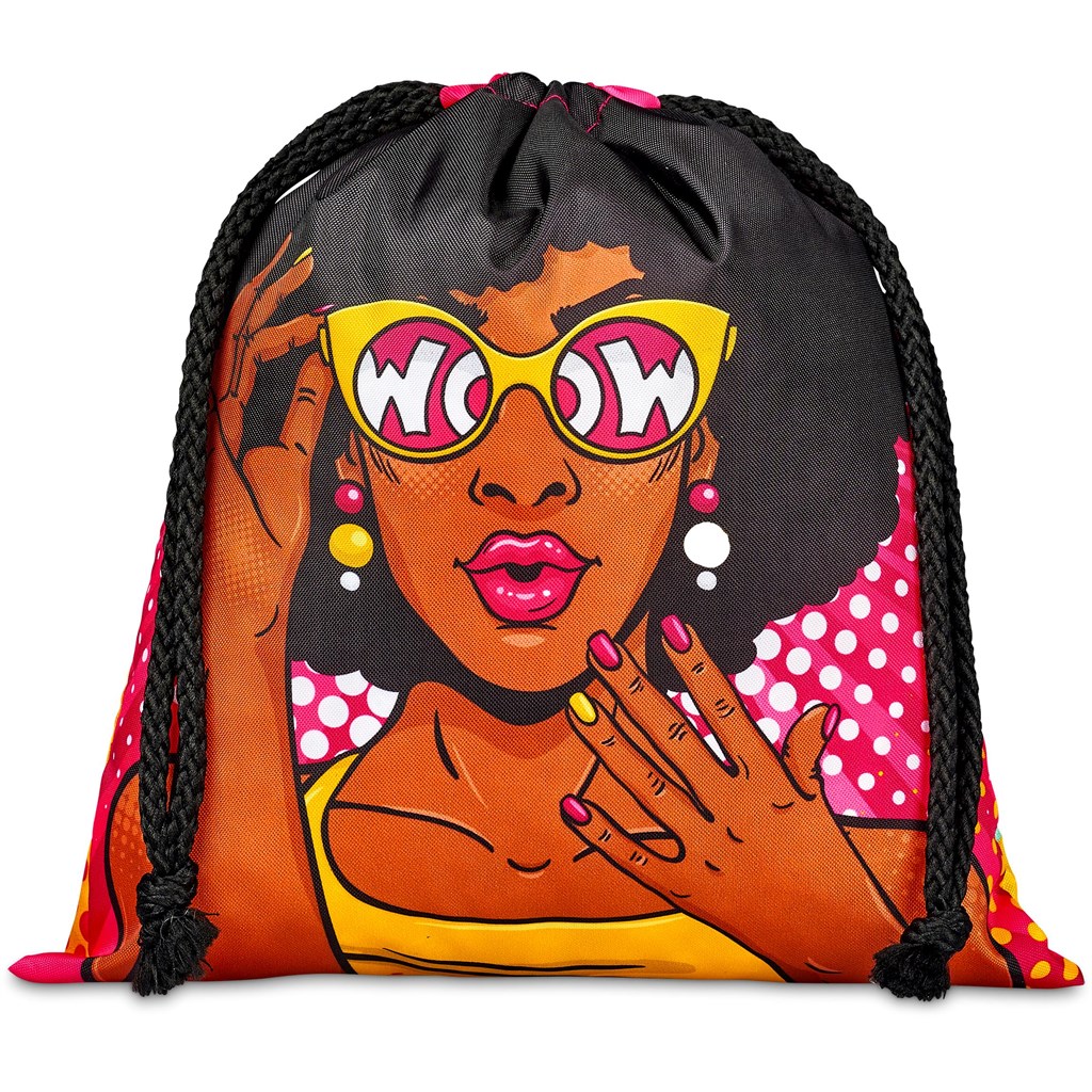 Hoppla Indian Midi Polyester Drawstring Pouch