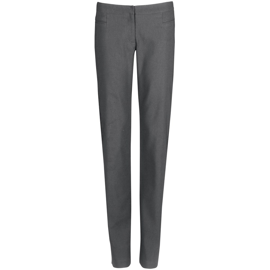 Ladies Cambridge Flat Front Pants - Grey