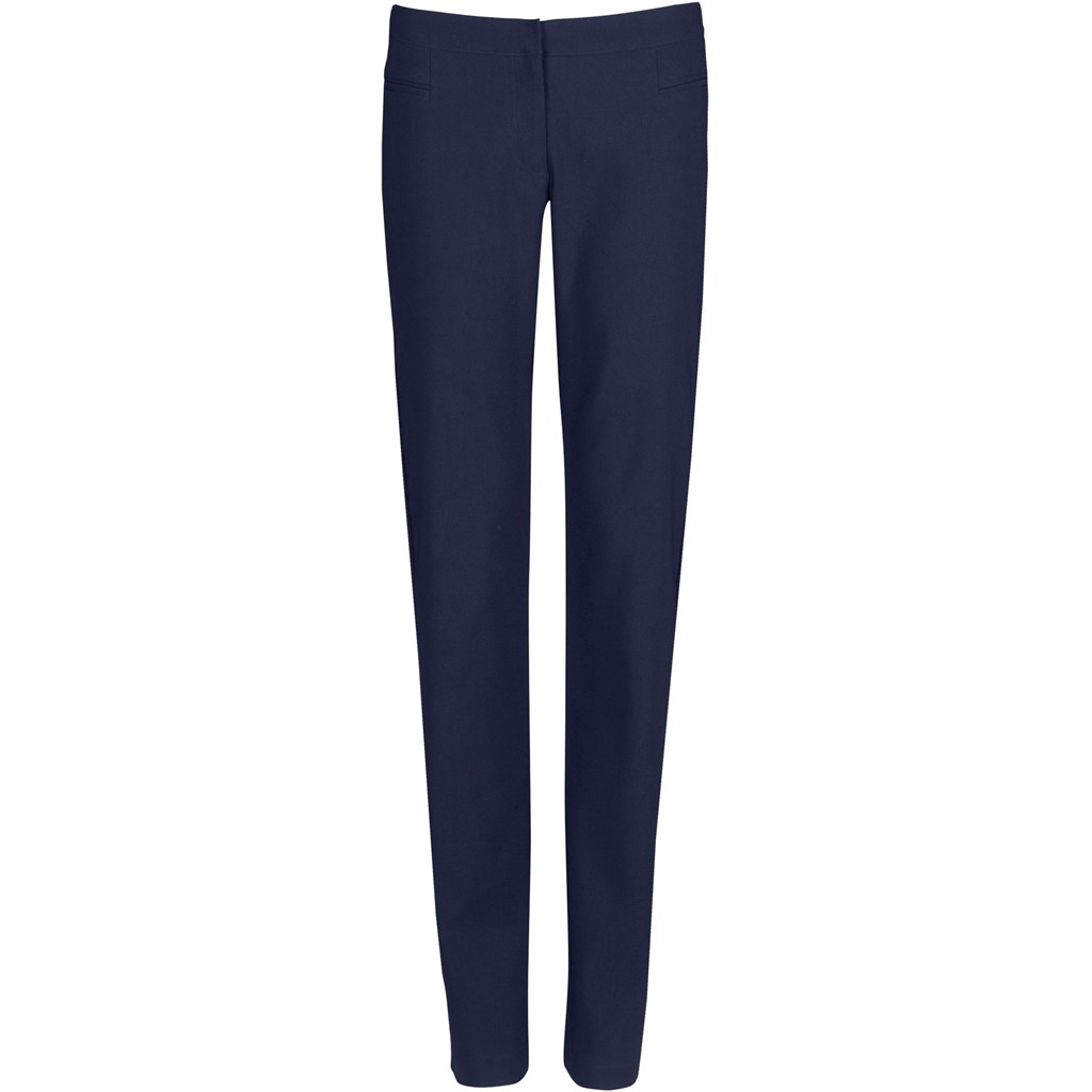 Ladies Cambridge Flat Front Pants - Navy