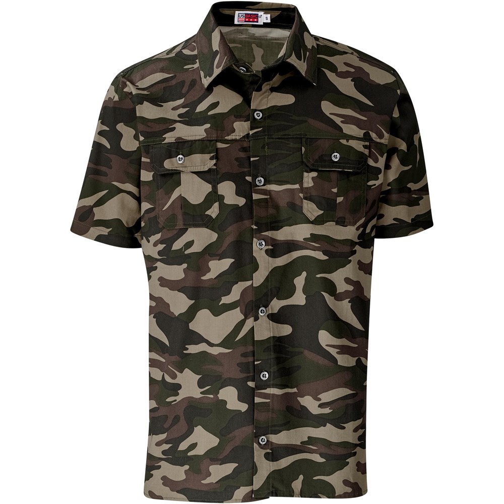 Mens Short Sleeve Wildstone Shirt - Camouflage