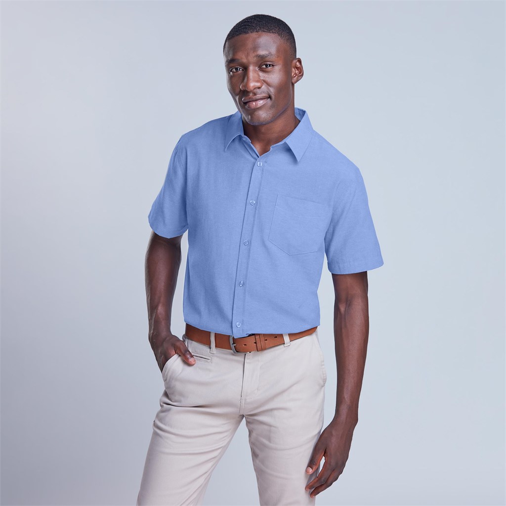 Mens Short Sleeve Oxford Shirt