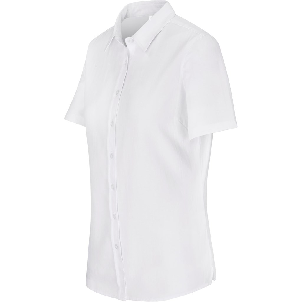 Ladies Short Sleeve Oxford Shirt