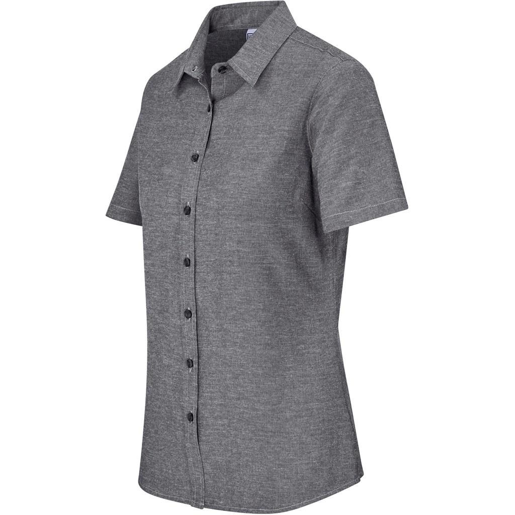 Ladies Short Sleeve Oxford Shirt