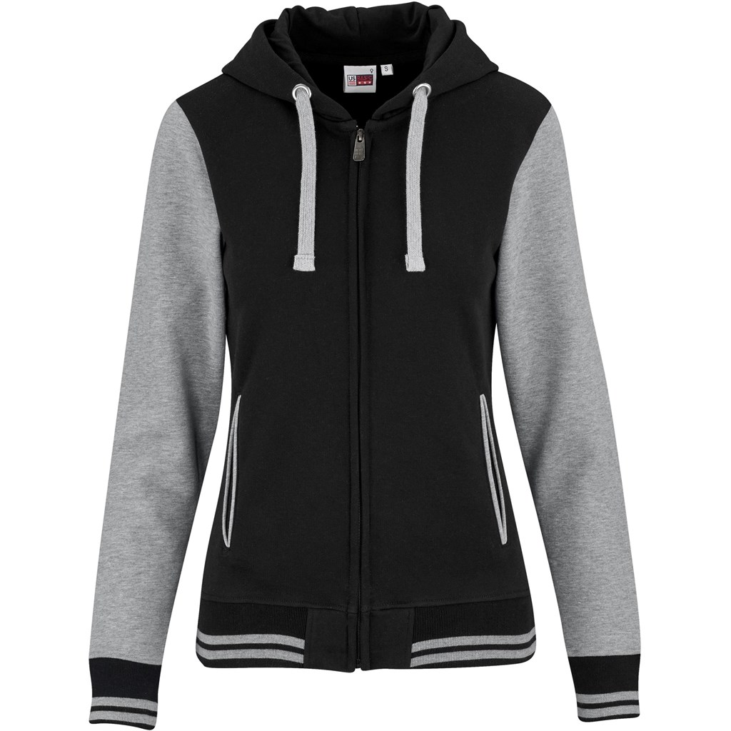 Ladies Princeton Hooded Sweater - Black