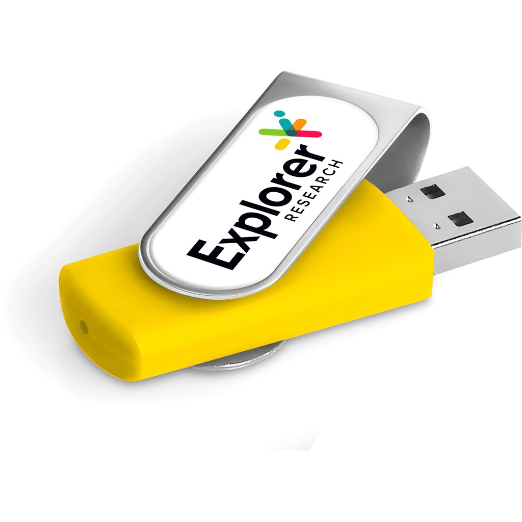 Axis Dome Flash Drive - 8GB - Yellow