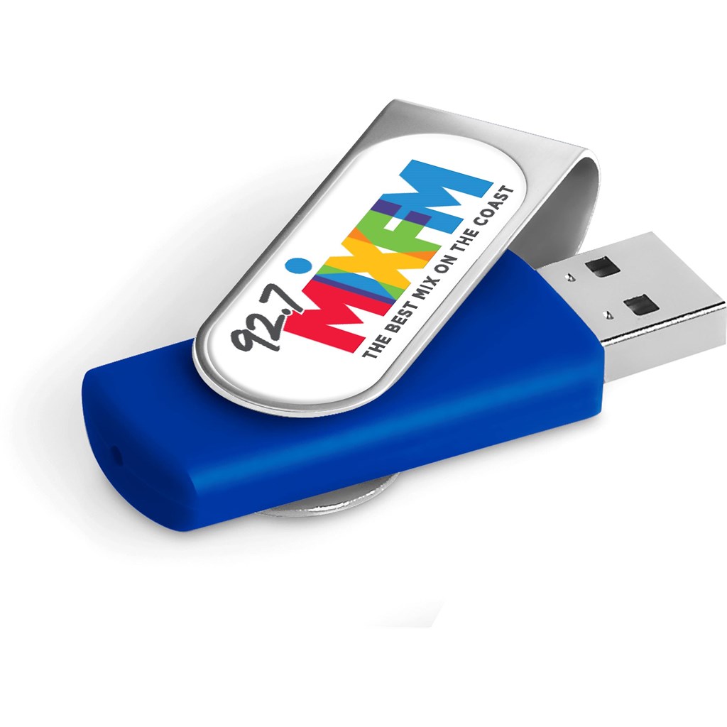 Axis Dome Flash Drive - 16GB - Blue