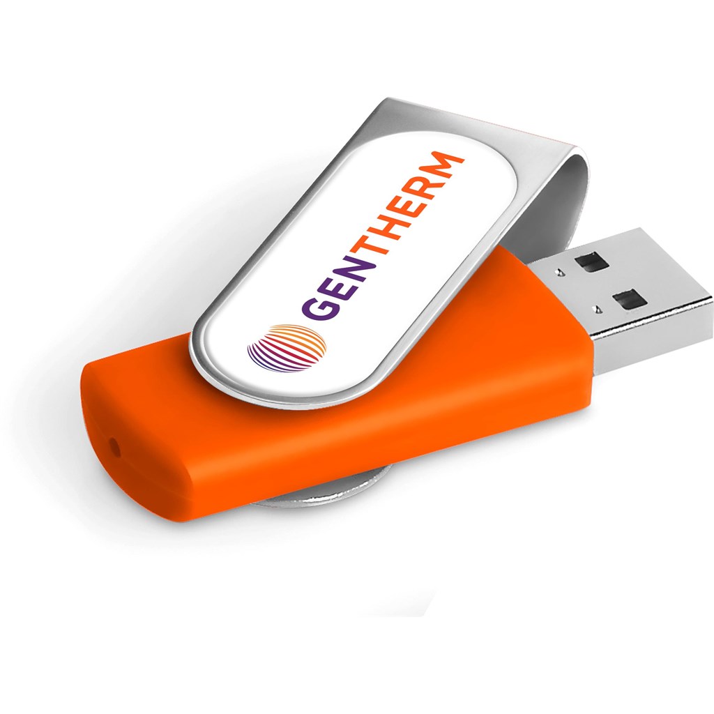 Axis Dome Flash Drive - 16GB - Orange