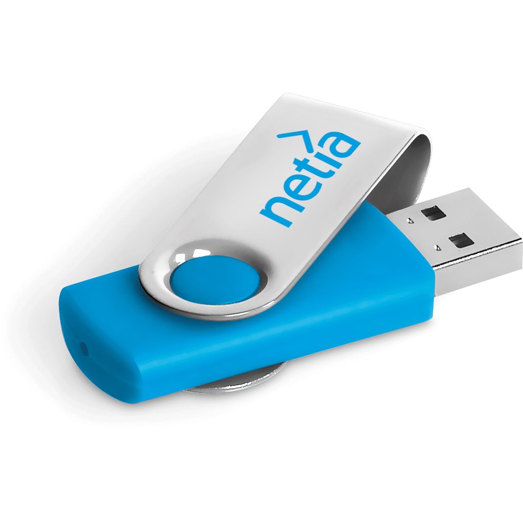 Axis Glint Flash Drive - 16GB - Cyan