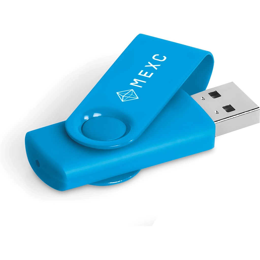 Axis Gyro Flash Drive - 16GB - Cyan