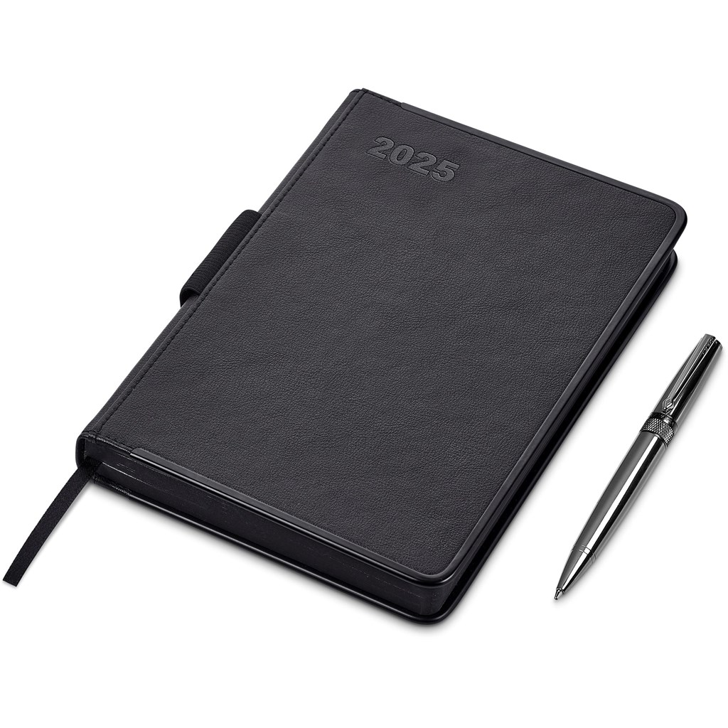 Alex Varga Egality 2025 A5 Diary & Pen Set - Black