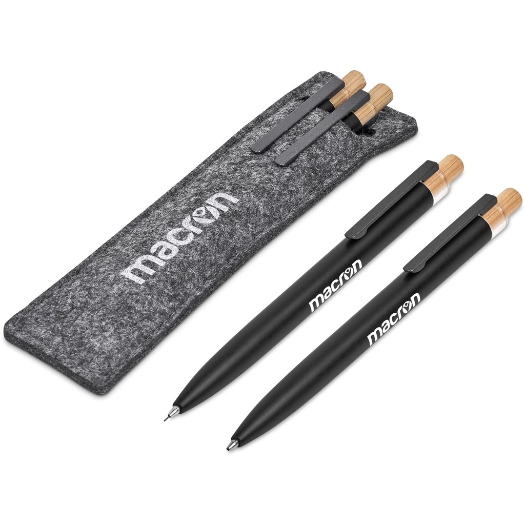 Okiyo Mimo Recycled Aluminum Ball Pen & Pencil Set