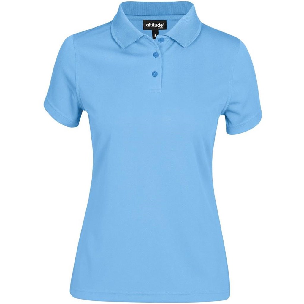 Ladies Distinct Golf Shirt - Sky Blue