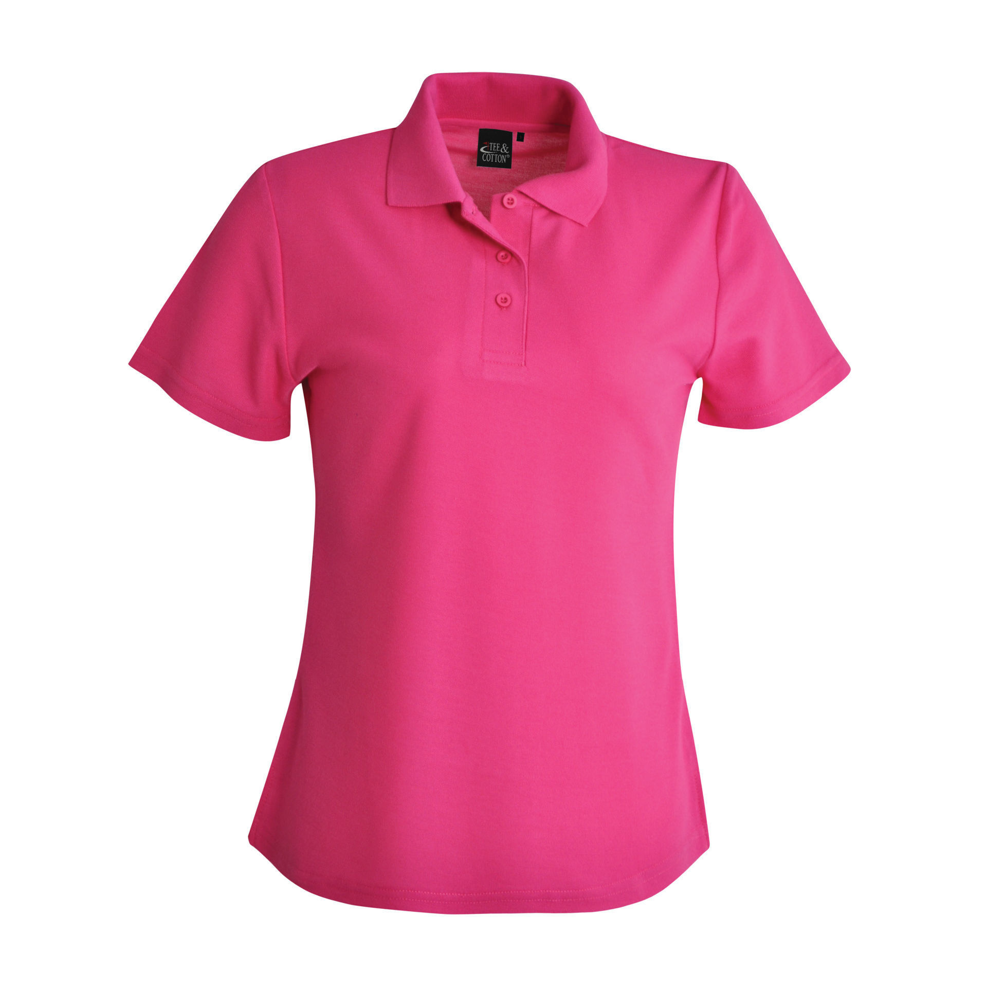 175g Ladies Classic Pique Knit Polo - Hot Pink - End Of Range